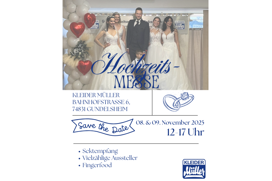 Einladung Hochzeitsmesse Gundelsheim
