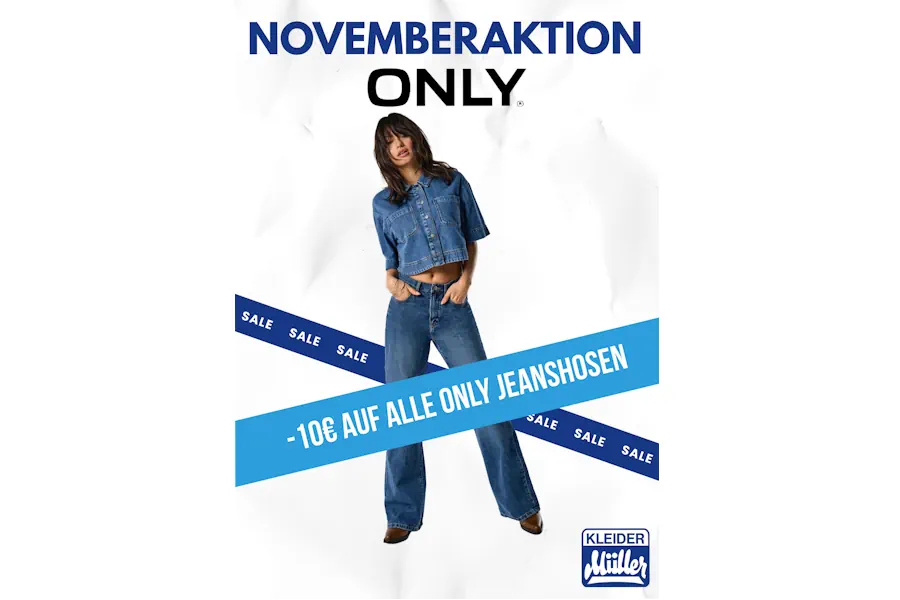 November-Deal: 10 € auf jede ONLY Jeans!