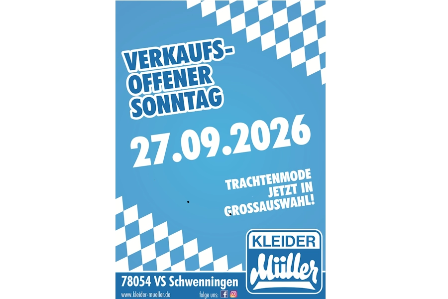 Zum Wasen-Start: Verkaufsoffener Sonntag in Villingen-Schwenningen